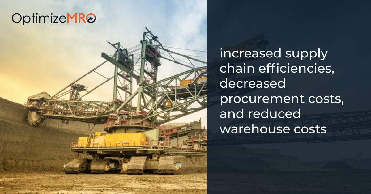 increased supply chain efficiencies, decreased procurement costs